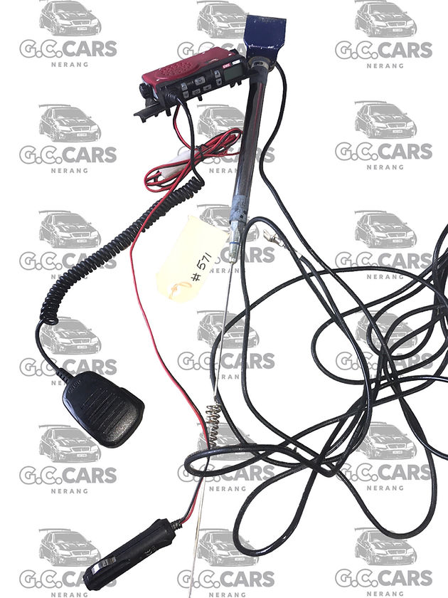 HOLDEN COMMODORE AFTERMARKET CB RADIO WITH ANTENNA WIRED, LIGHTER SOCKET PLUG &