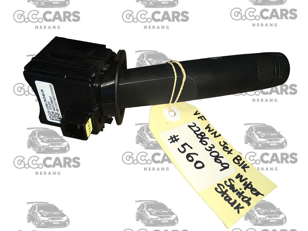 HOLDEN COMMODORE GENUINE GM VF WN JET BLK WIPER SWITCH STALK