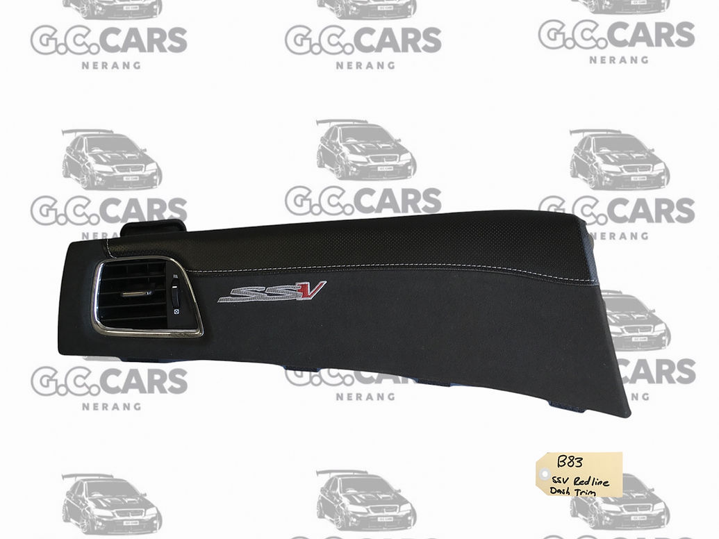 Holden VF SSV Redline Dash Trim Suede Trim Piece Commodore - Passenger Side