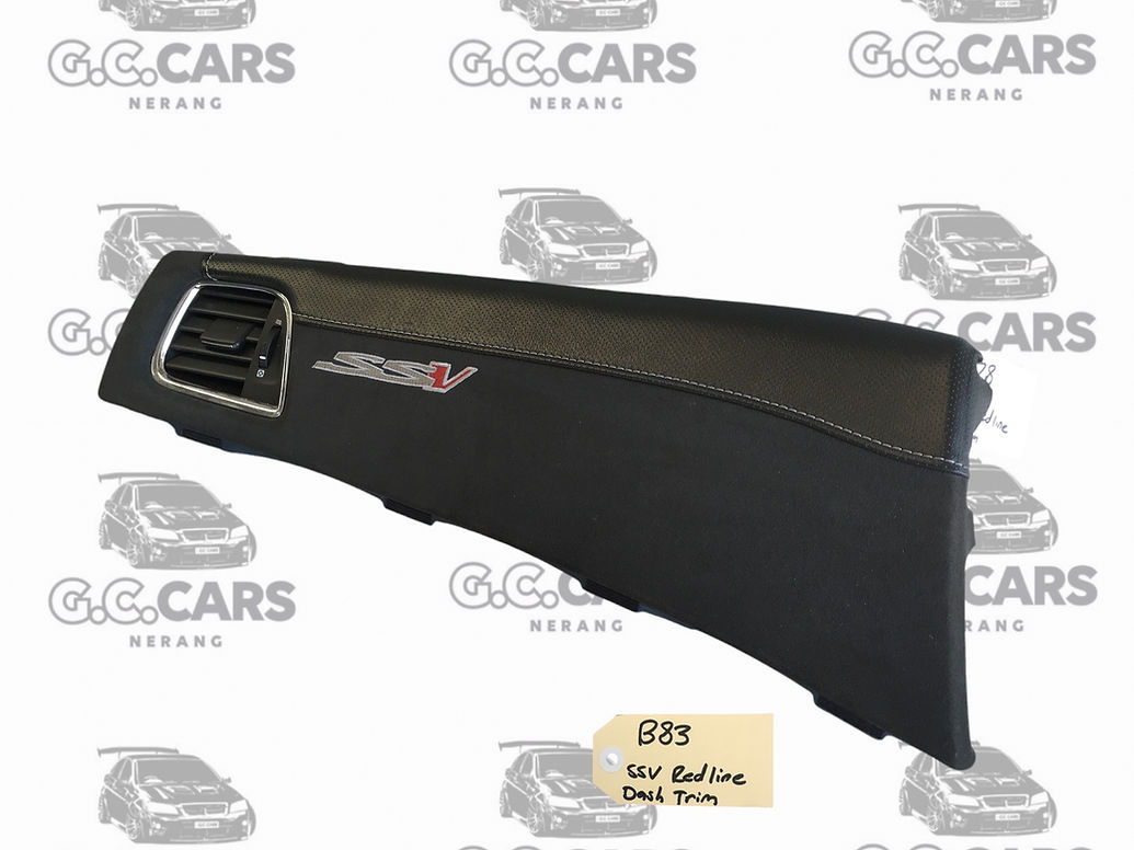 Holden VF SSV Redline Dash Trim Suede Trim Piece Commodore - Passenger Side