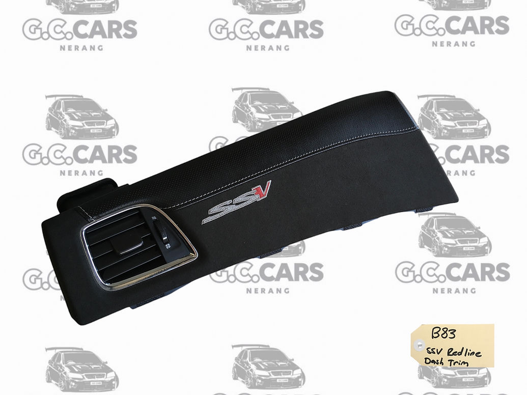 Holden VF SSV Redline Dash Trim Suede Trim Piece Commodore - Passenger Side