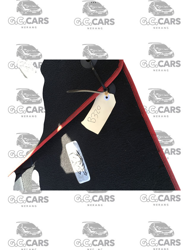 HRT GENUINE VF FRONT RED AND BLACK FLOOR MATS