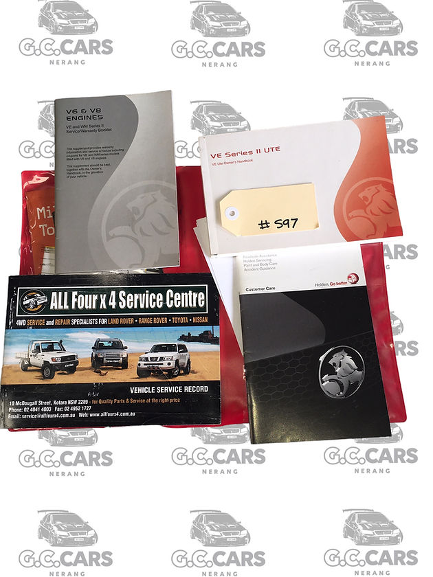 SERVICE BOOKLET LOGBOOK HOLDEN COMMODORE GENUINE GM