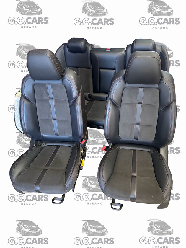 VF SSV SEDAN STORM SEAT SET HOLDEN COMMODORE GENUINE GM RED STITCHING
