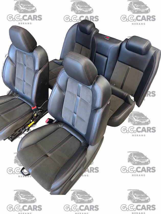 VF SSV SEDAN STORM SEAT SET HOLDEN COMMODORE GENUINE GM RED STITCHING