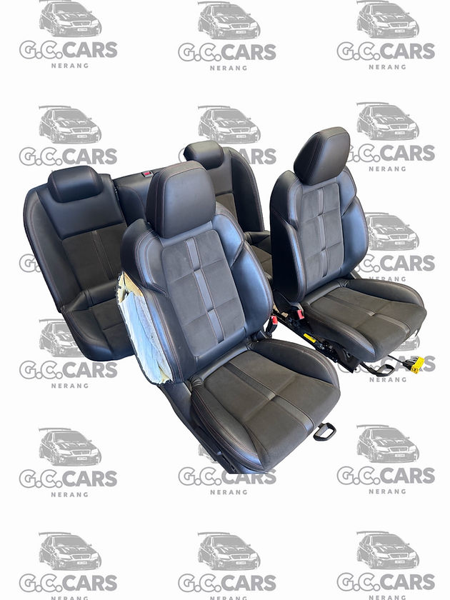 VF SSV SEDAN STORM SEAT SET HOLDEN COMMODORE GENUINE GM RED STITCHING