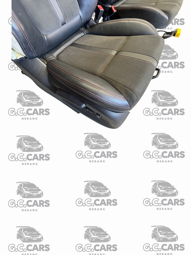 VF SSV SEDAN STORM SEAT SET HOLDEN COMMODORE GENUINE GM RED STITCHING