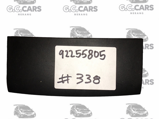 HOLDEN COMMODORE Centre Console Rear Trim Lower Panel Black Commodore VE SS SV6