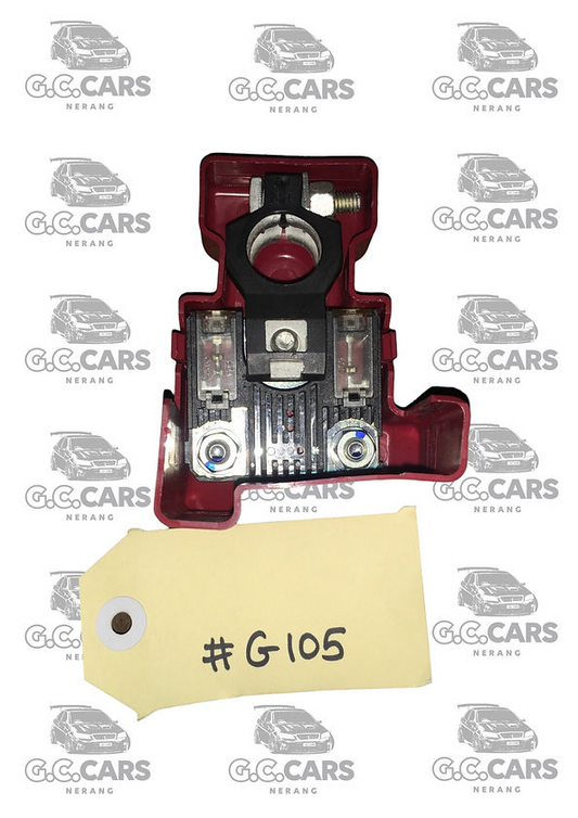 SS Calais positive battery post cover & POSITIVE BATTERY TERMINAL CLAMP + fuse