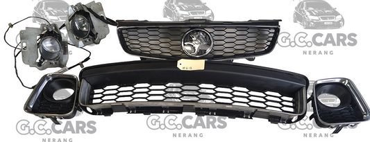HOLDEN COMMODORE GENUINE GM VE S2 Z SERIES SSZ /  THUNDER FRONT BUMPER GRILL SET