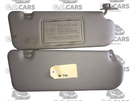HOLDEN COMMODORE GENUINE GM SUN VISOR PAIR BEIGE