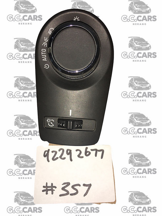 HOLDEN COMMODORE GENUINE GM HSV SS SV6 SSVVF Evoke headlight switch BLK