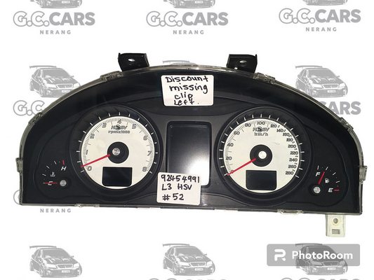 VE HSV E1, E2 - INSTRUMENT CLUSTER / SPEEDO HOLDEN COMMODORE GENUINE GM