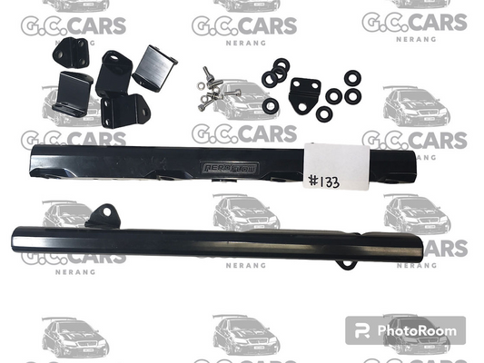 HOLDEN COMMODORE LS ENGINE AEROFLOW FUEL RAIL BLACK BILLET