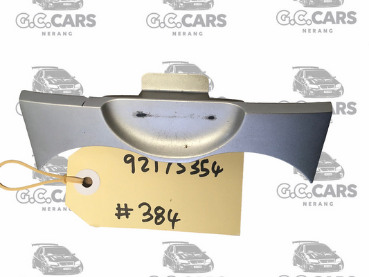 HOLDEN COMMODORE Rear Trim Behind Cup Holders - Centre Console VE S1 SILVER