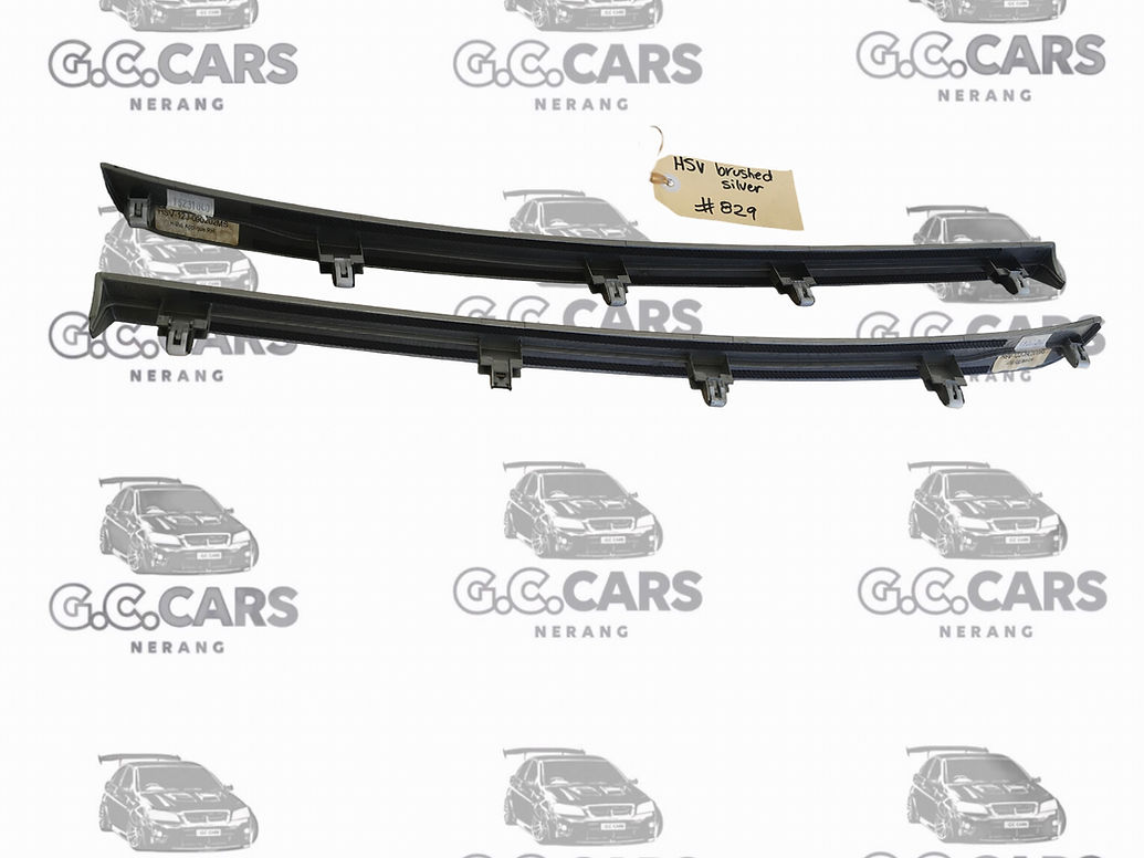 HSV S2 BRUSHED ALUMINIUM DASH TRIM SPEARS APPLIQUE GENUINE GM HOLDEN COMMODORE