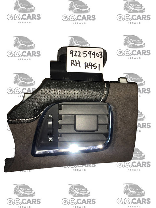 HOLDEN COMMODORE Caprice VF Dash Air Vent BLK RH SUEDE W/STITCHING