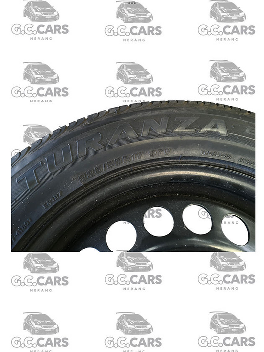 225/55/17 STEEL RIM W BRIDGESTONE TURANZA