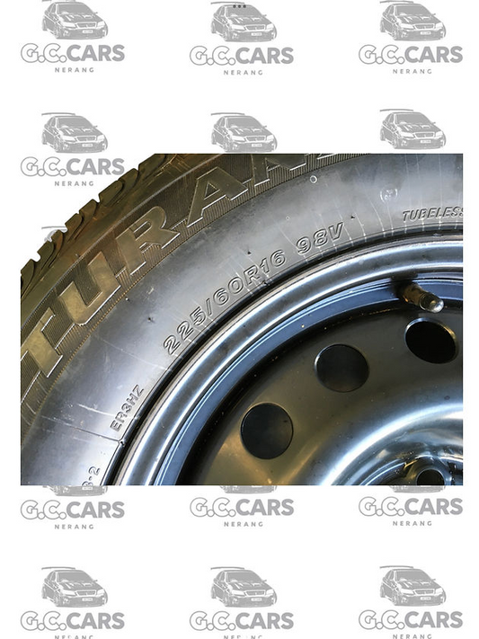 225/60/16 STEEL RIM W BRIDGESTONE TURANZA