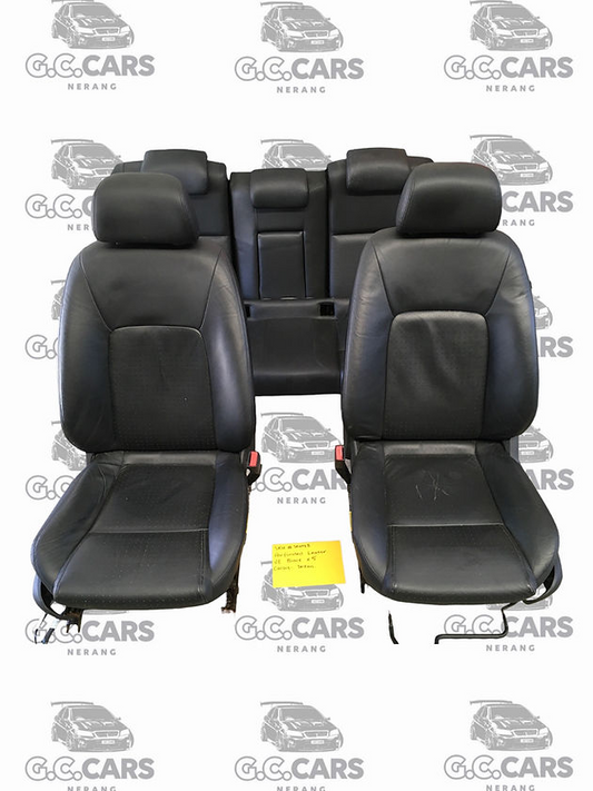 VE CALAIS SEDAN BLACK X5 PERFORATED LEATHER SEAT SET HOLDEN COMMODORE GENUINE GM