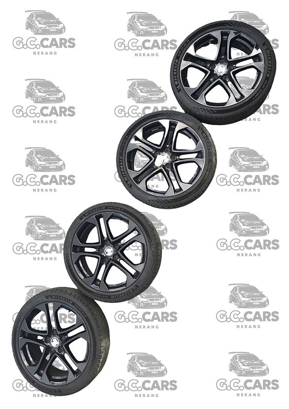 VF SSV REDLINE 19 INCH GLOSS BLACK STAGGERED RIMS & MICHELIN TYRES 275/35 ZR 19