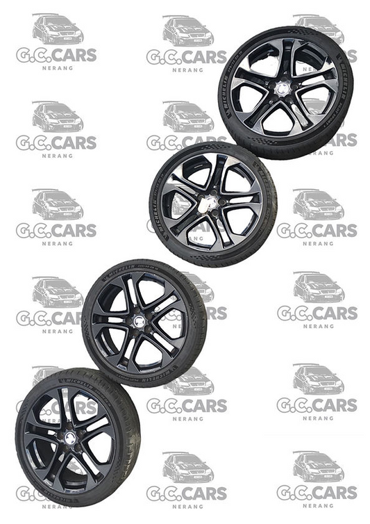 VF SSV REDLINE 19 INCH GLOSS BLACK STAGGERED RIMS & MICHELIN TYRES 275/35 ZR 19