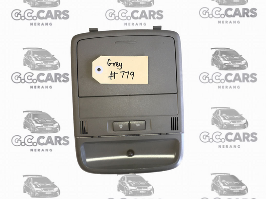 VE ROOF CONSOLE SUNGLASSES HOLDER MAP LIGHT GREY HOLDEN COMMODORE GENUINE GM