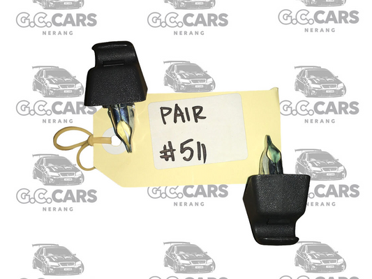 VE VF ONYX BLACK SUNVISOR CLIPS PAIR HOLDEN COMMODORE GENUINE GM