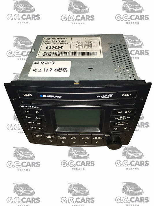 HOLDEN COMMODORE GENUINE GM VY VZ Stereo Calais Blaupunkt 6 Disc Black